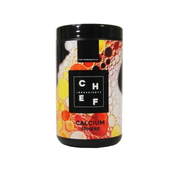 CALCIUM SPHERE 500 g - Chef ingredients. Wspólnie z Alginem Sferyfikuje. Mleczan Wapnia do kuchni molekularnej.